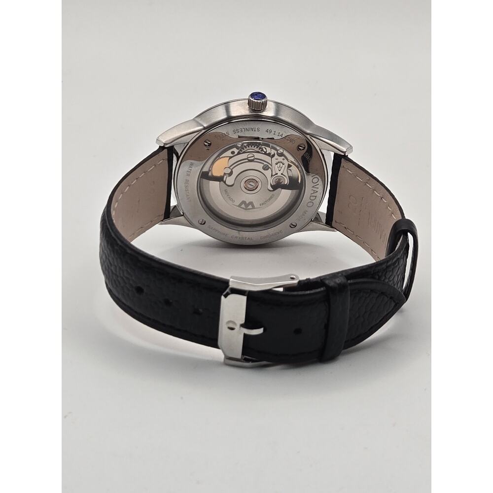 Movado 1881 Automatic Men's Watch 49.1.14.1290 Luxury Exhibition Caseback Box - Picture 7 of 13